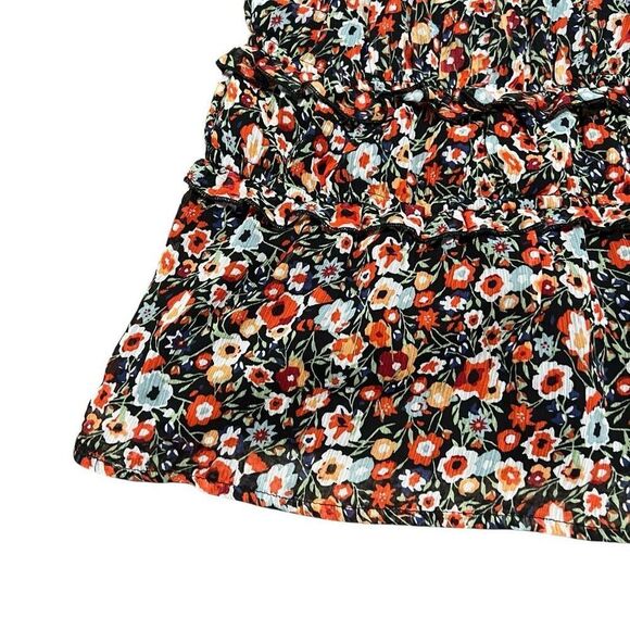 MI AMI Black Floral Blouse Size M - Picture 4 of 8